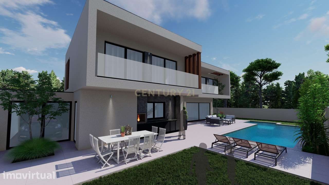 Moradia T4 de Arquitetura Contemporânea com Piscina - Grande imagem: 2/10