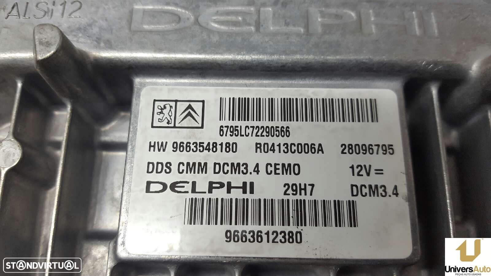 CENTRALINA DO MOTOR UCE PEUGEOT 407 2.0 16V HDI FAP - 4