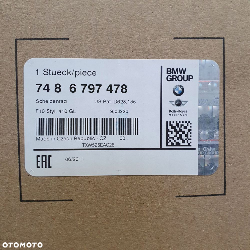 20 ORYGINALNE BMW 6 F12 F13 F06 Styling 410 Nowe - 7