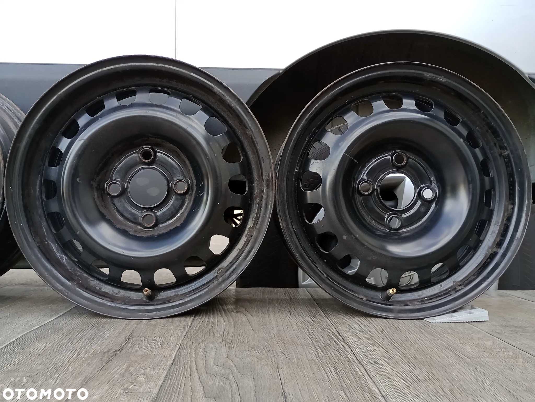 FELGI STALOWE 4x100 R14 5,5J ET39 OPEL CORSA D E ADAM I CZUJNIKI CIŚNIENIA - 6