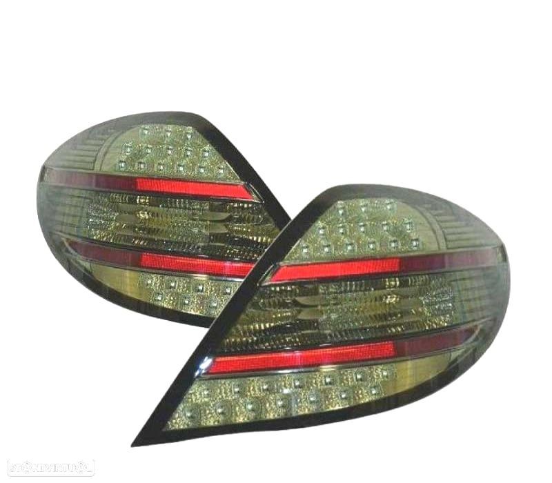 PILOTOS MERCEDES CLASSE SLK R171 04-11 LED FUNDO CROMADO - 1