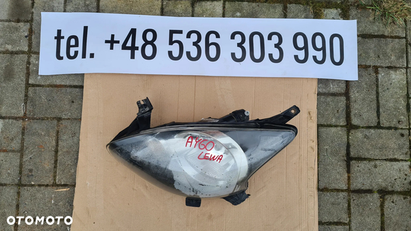 Lampa przednia lewa Toyota Aygo Europa 89032404