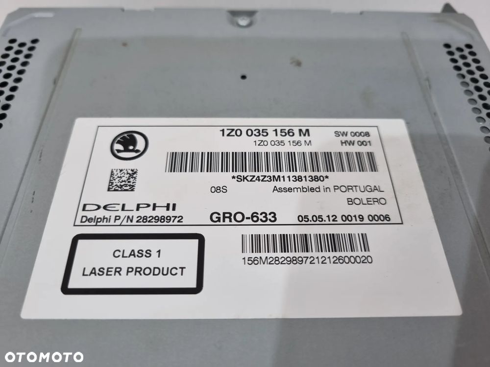 SKODA YETI 5L OCTAVIA II RADIO NAWIGACJA 1Z0035156M - 5