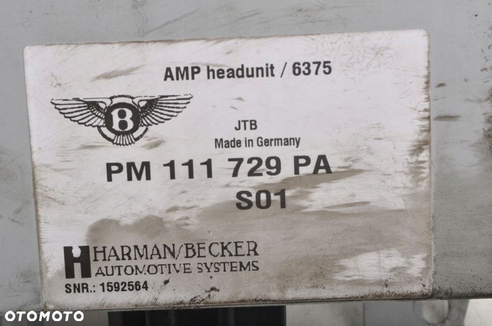 BENTLEY ARNAGE WZMACNIACZ PM111729PA - 2