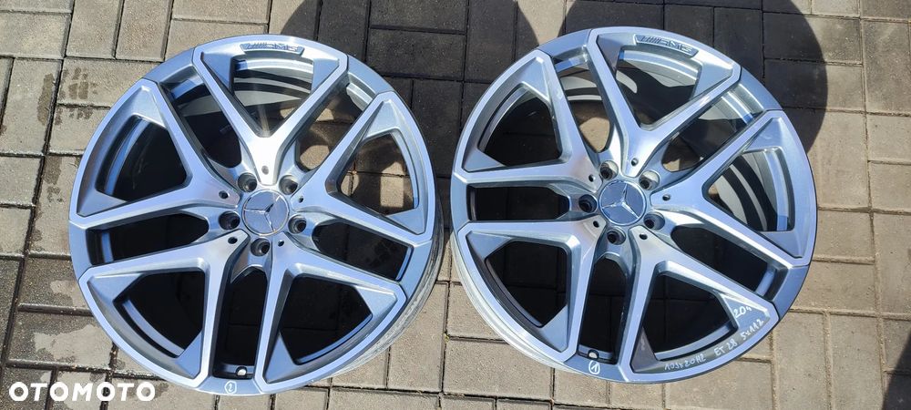 FELGI ALUMINIOWE 5x112 STOPNIOWANE AMG 2x 10J x 20 CALI ET28 fi 66.6 2x 9,5J x 20 CALI ET 30 MERCEDES GLC KOMPLET 4 SZTUKI - 2