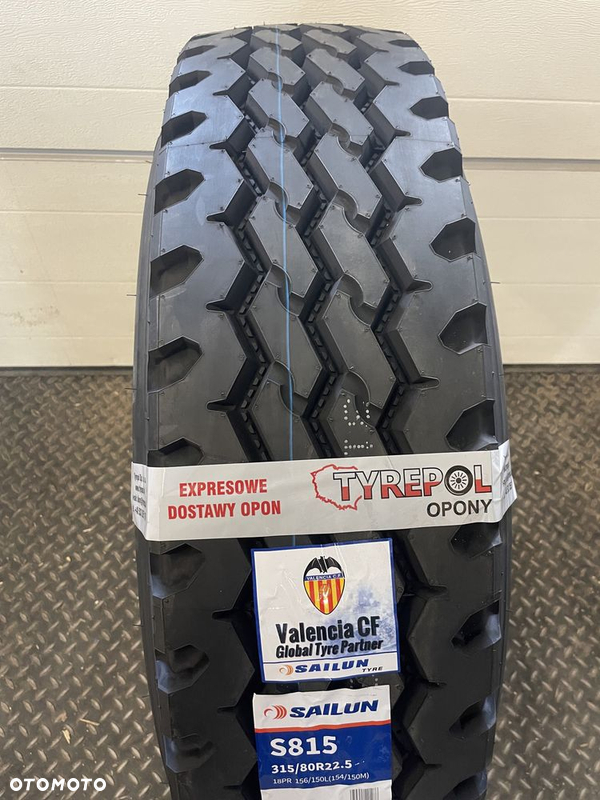 1200netto Mocna opona SAILUN 315/80 R22.5 S815 PRZÓD BUDOWLANY On Off