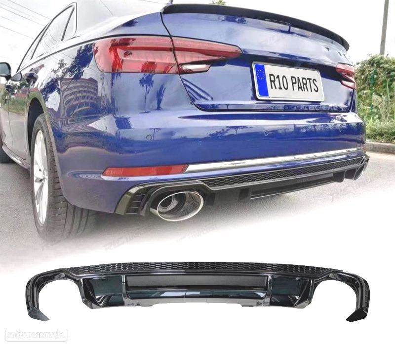 DIFUSOR AUDI A4 S LINE 16-19 LOOK RS4 - 1