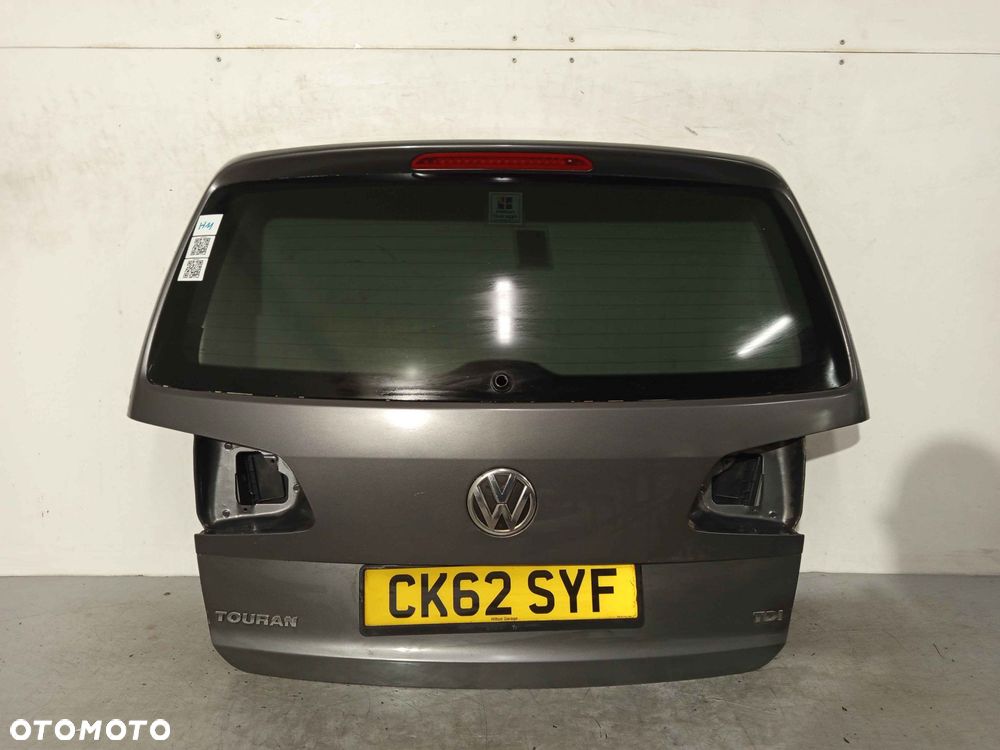 + KLAPA TYŁ TYLNA BAGAŻNIKA VW VOLKSWAGEN TOURAN II 2 LH7W SZARA GRAFITOWA - 1
