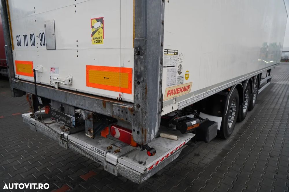 Fruehauf / SEMIREMORCĂ FURGON / STANDARD / LIFT HIDRAULIC DHOLLANDIA - 3.000 KG / PODEA REZISTENTĂ (HEAVY-DUTY) / SAF / UȘĂ TIP RULOU / - 14
