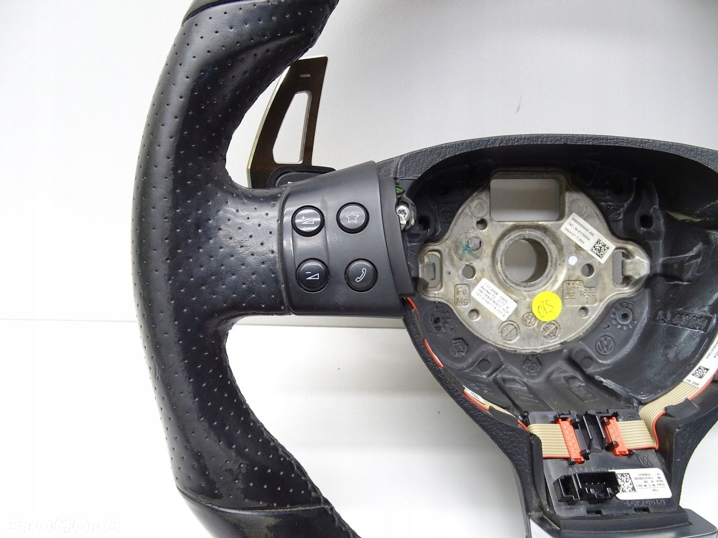KIEROWNICA VW SCIROCCO III 1K8 SKÓRA PIKOWANA ŚCIĘTA ŁOPATKI DSG 1K8419091F - 5