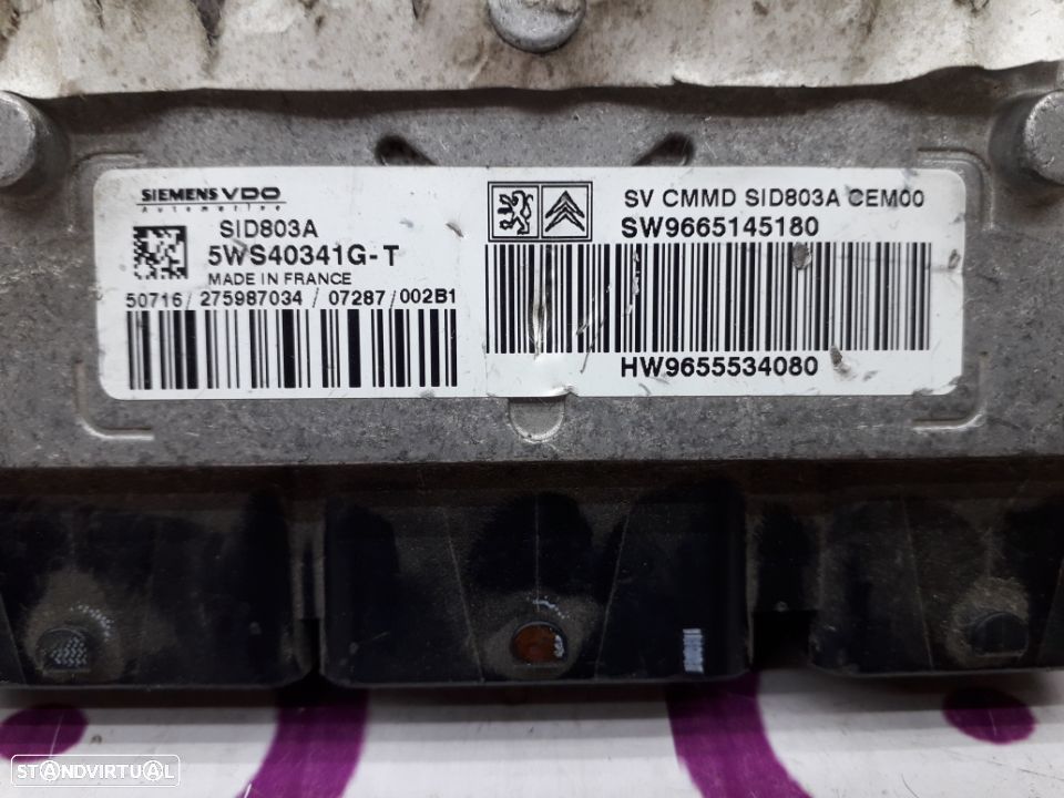 Centralina Citroën C4 2.0 Hdi 136 Cv de 2004 - Ref: HW9655534080 - NO400021 - 4