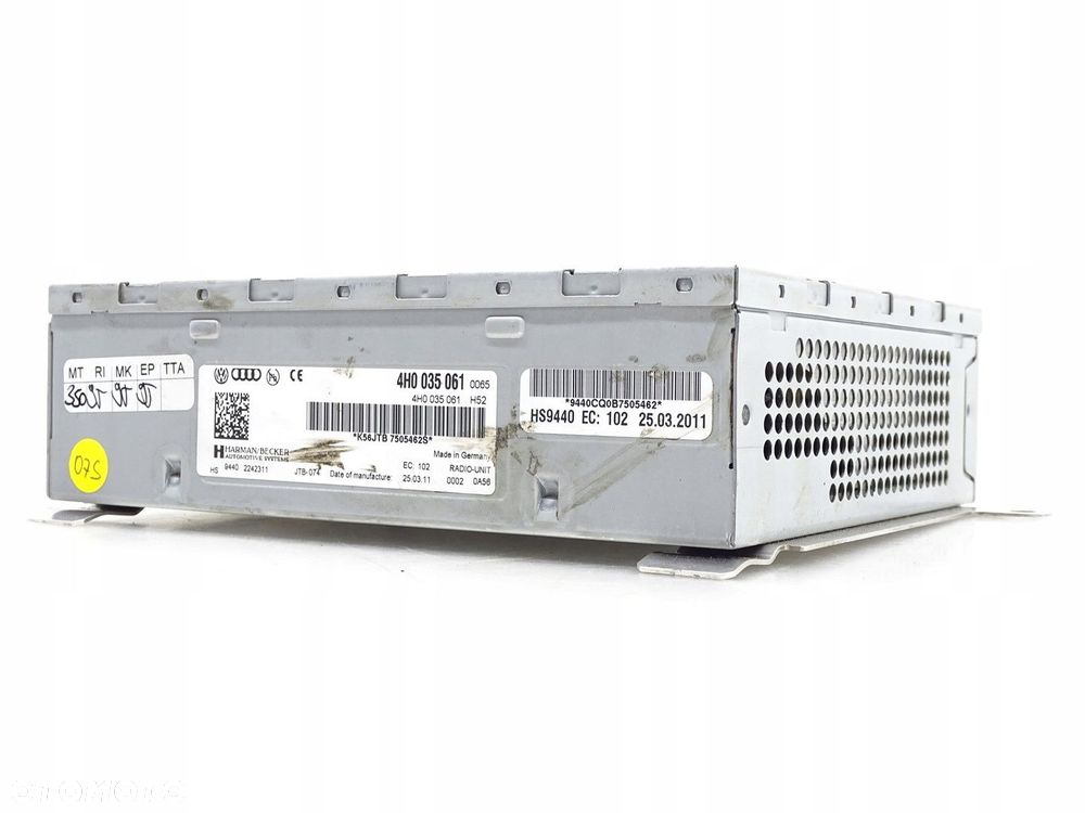 MODUŁ STROWNIK TUNER RADIA RADIOWY HARMAN BECKER AUDI A8 D4 4H0035061 - 1