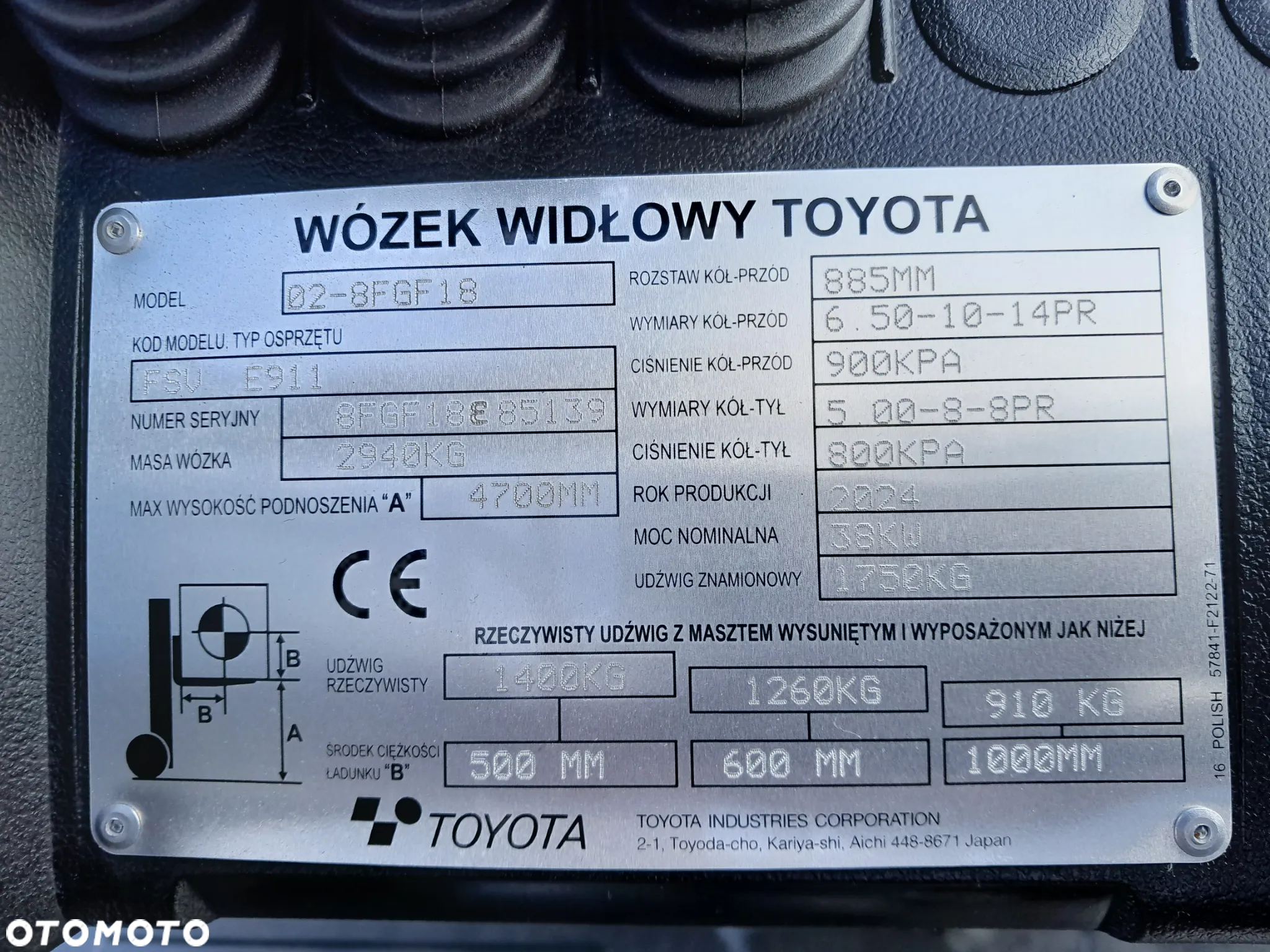 Toyota 8FGF18 FABRYCZNIE NOWY!!! - 13