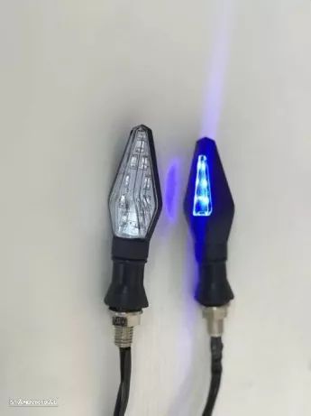Piscas em led honda kawasaki suzuki Yamaha cafe racer scrambler - 1