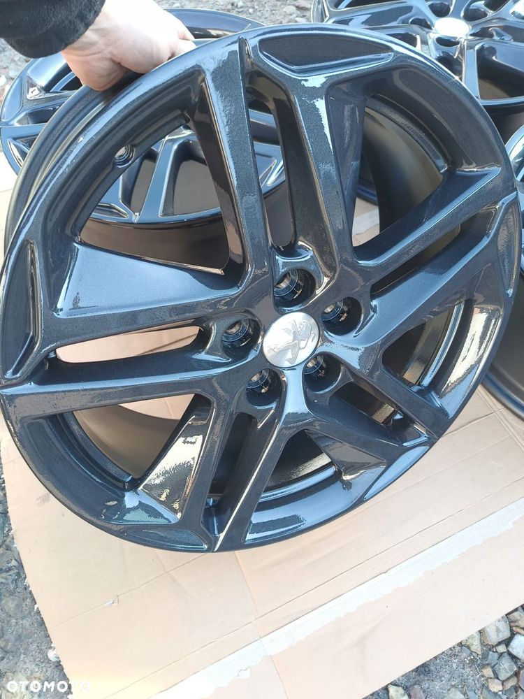 peugeot 308 t9 felgi 18" 5x108 et48 8j jak nowe ciemny grafit 9677989877 - 7