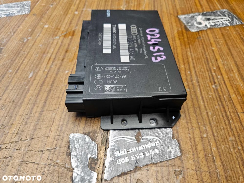Moduł 8E0959433AD Komfortu Sterownik Komputer Audi A4 S4 B6 B7 - 7