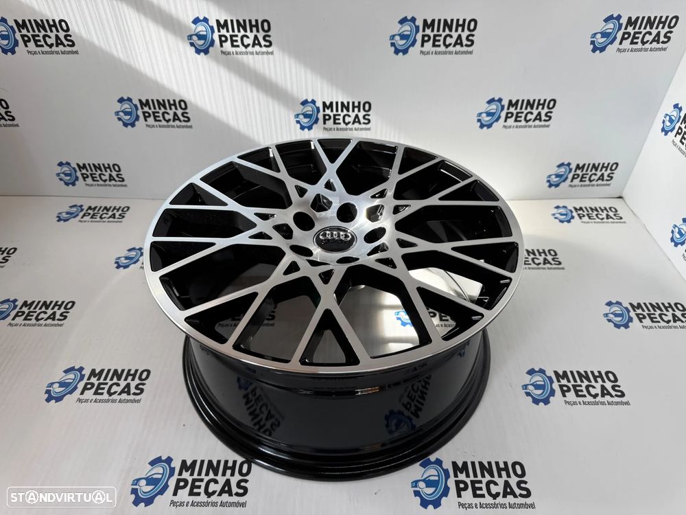 Jantes Look Audi RS4 2024 em 18 (5x112) preto e polido - 7