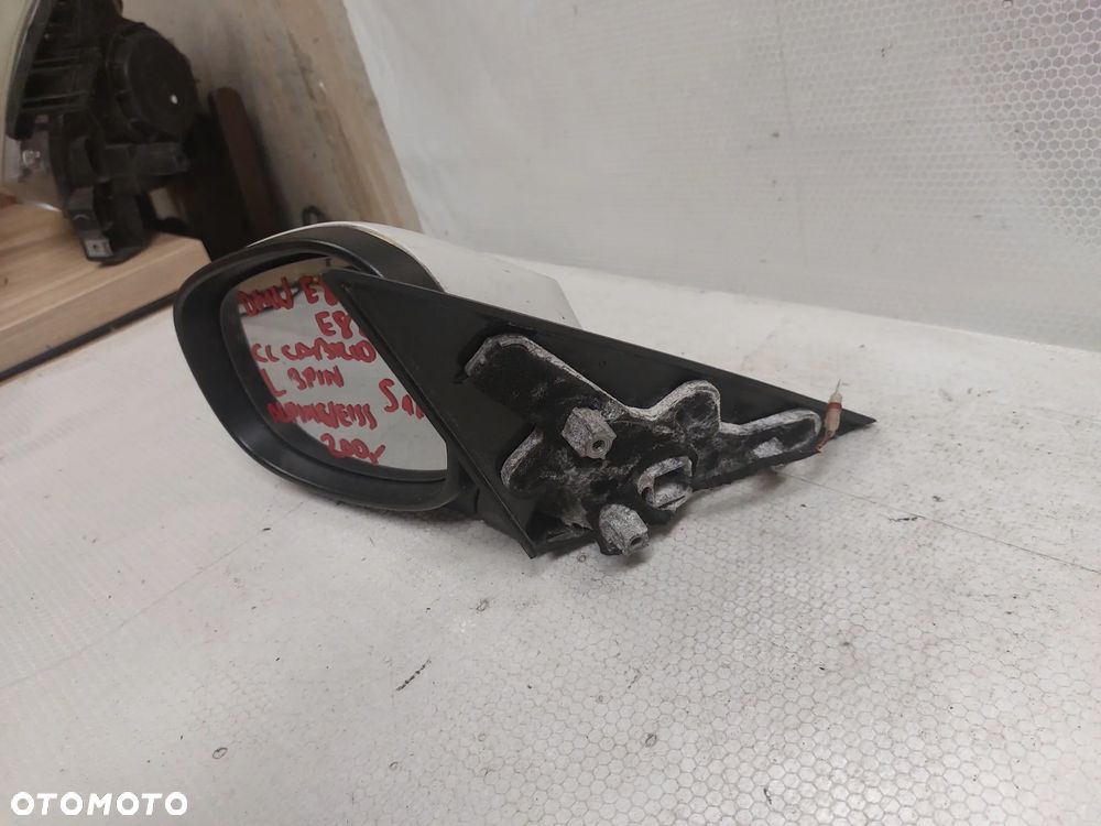 - LUSTERKO PRZÓD PRZEDNIE ELEKTRYCZNE LEWE BMW E82 E88 LIFT FL CC CABRIO ALPINWEISS BIAŁY 3PIN - 3