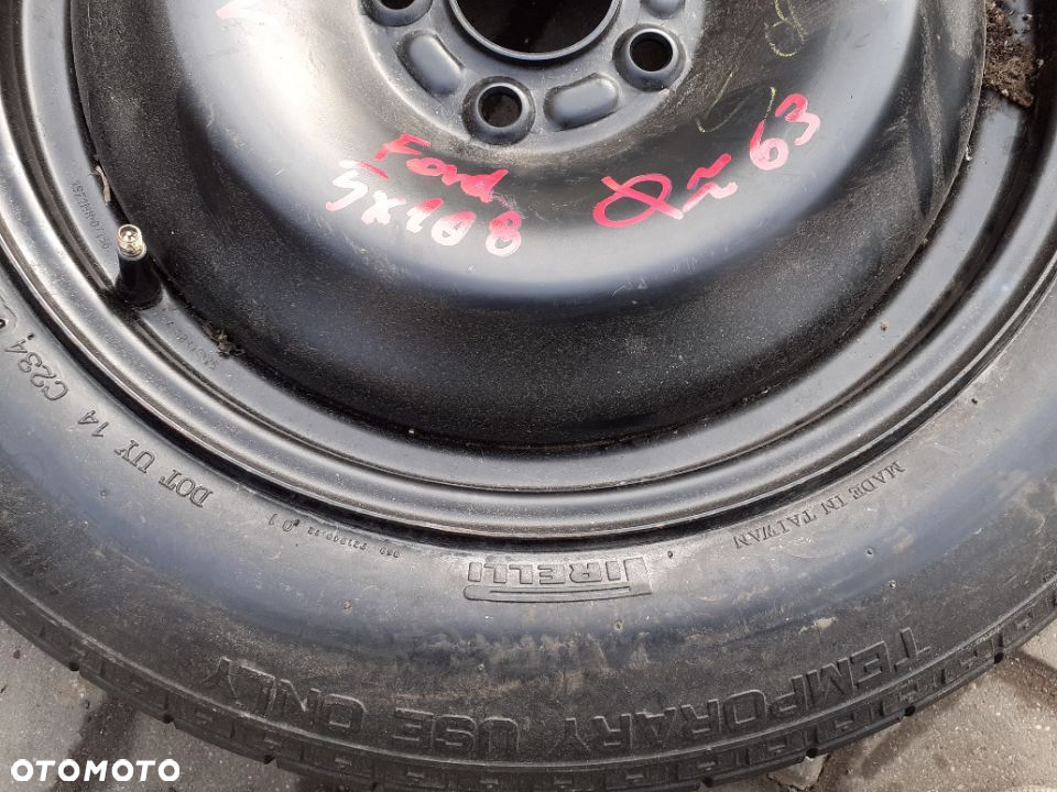 # DOJAZDÓWKA KOŁO DOJAZDOWE ZAPAS ZAPASÓWKA FORD 5X108 - 2