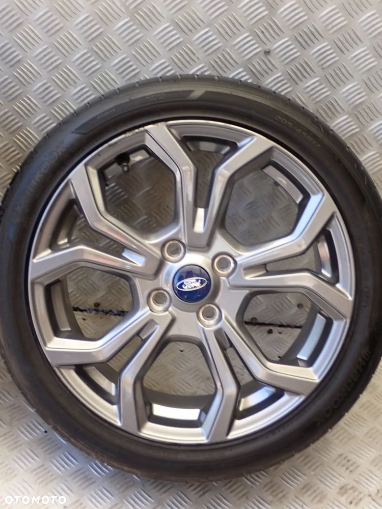 KOŁA FELGI ALUMINIOWE FORD  7JX17  ET 47,5  4X108  H1BJ-1007-D1A  H1BJ-1007-M1A Z OPONAMI LATO HANKOOK  205/45/17 - 9