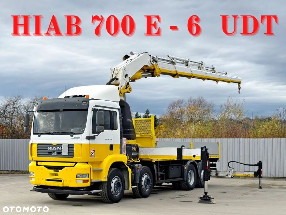 MAN TGA 35.430 * SKRZYNIA 6,10 m * HIAB 700 E - 6 + PILOT / STAN BDB