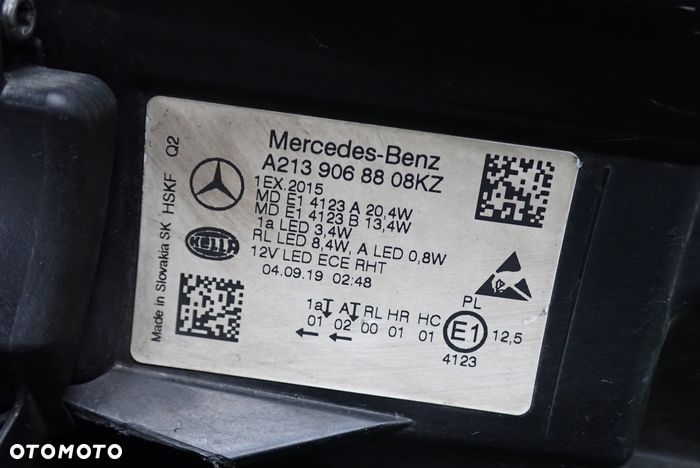 MERCEDES W213 213 E-KLASA LED PERFORMANCE 16-19 reflektor prawy lampa prawa - 14