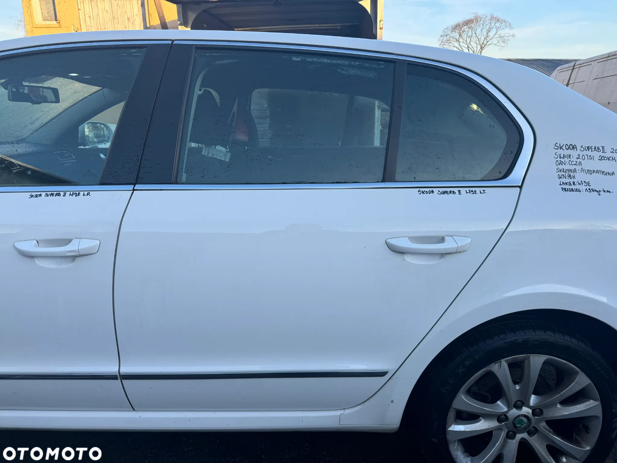 SKODA SUPERB II DRZWI LEWE TYLNE LEWY TYŁ LF9E - 2