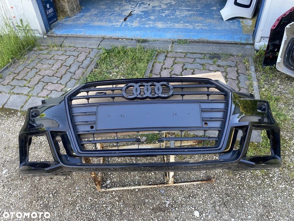 ZDERZAK PRZÓD PRZEDNI AUDI A3 8V3 LIFT S LINE 16-20 NA SPRYSKI I PDC HB 8V3807437A - 1