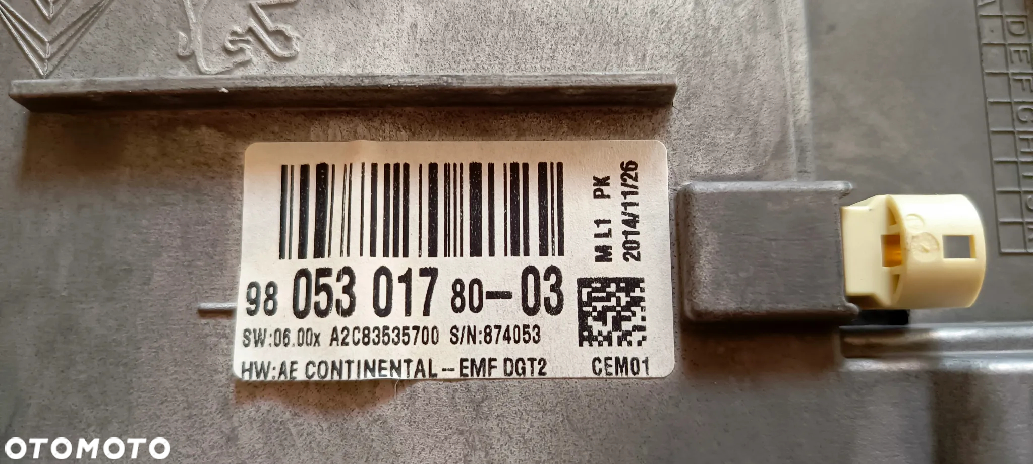 WYSWIETLACZ TABLET NAWIGACJA RADIO RAMKA PEUGEOT 208 2008 9805301780 - 3