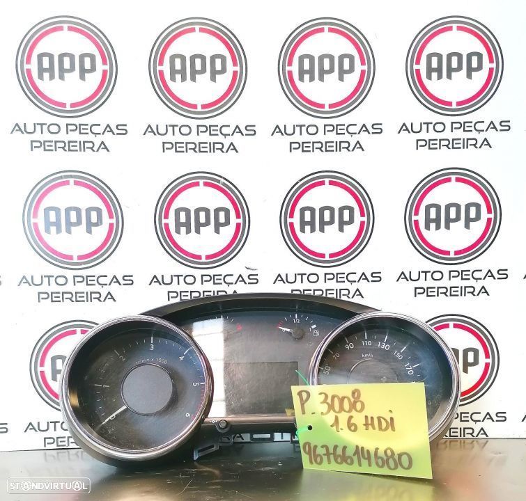 Quadrante Peugeot 3008 de 2012 1.6 HDI referência 9676614680 - 1