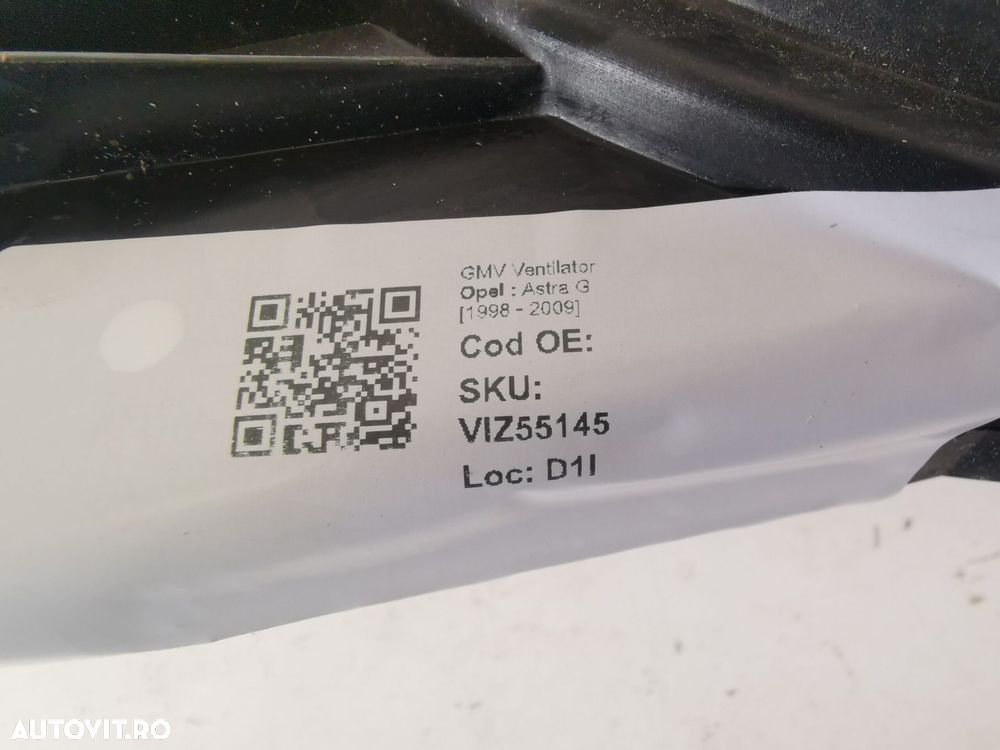 GMV Ventilator Opel  Astra G 1998 1999 2000 2001 2002 2003 2004 2005 2 - 8