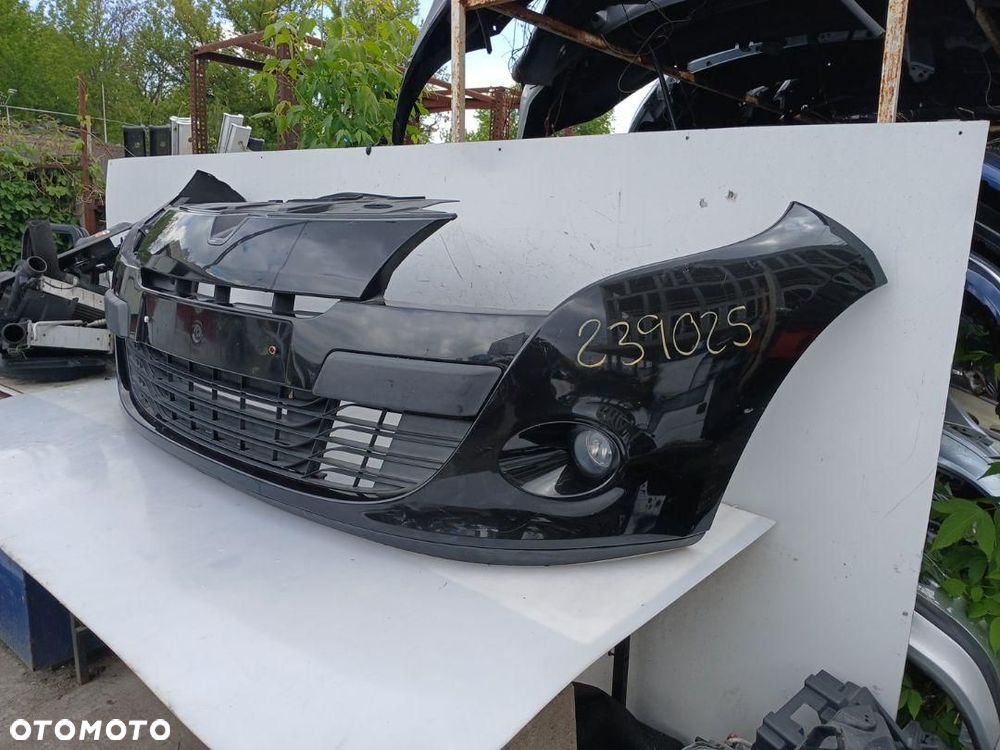 ZDERZAK PRZÓD PRZEDNI ATRAPA Z HALOGENAMI RENAULT MEGANE III CZARNY NV676 - 2