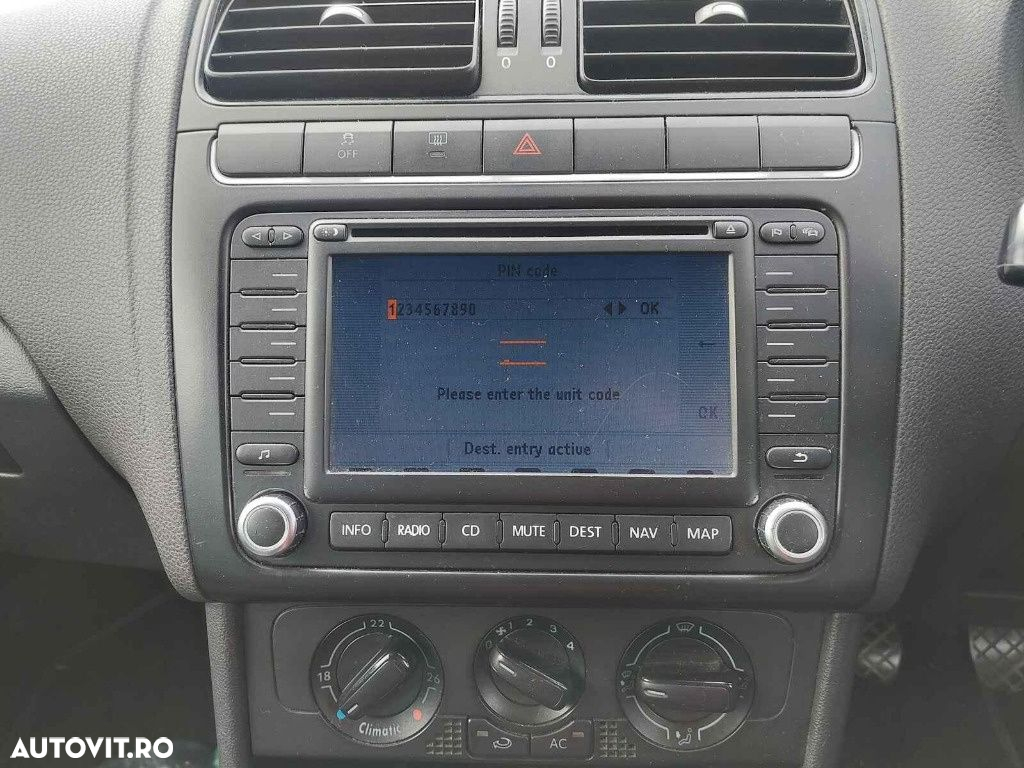Panou comanda AC clima Volkswagen Polo 6R 2010 HATCHBACK 1.2 i CGPB - 3