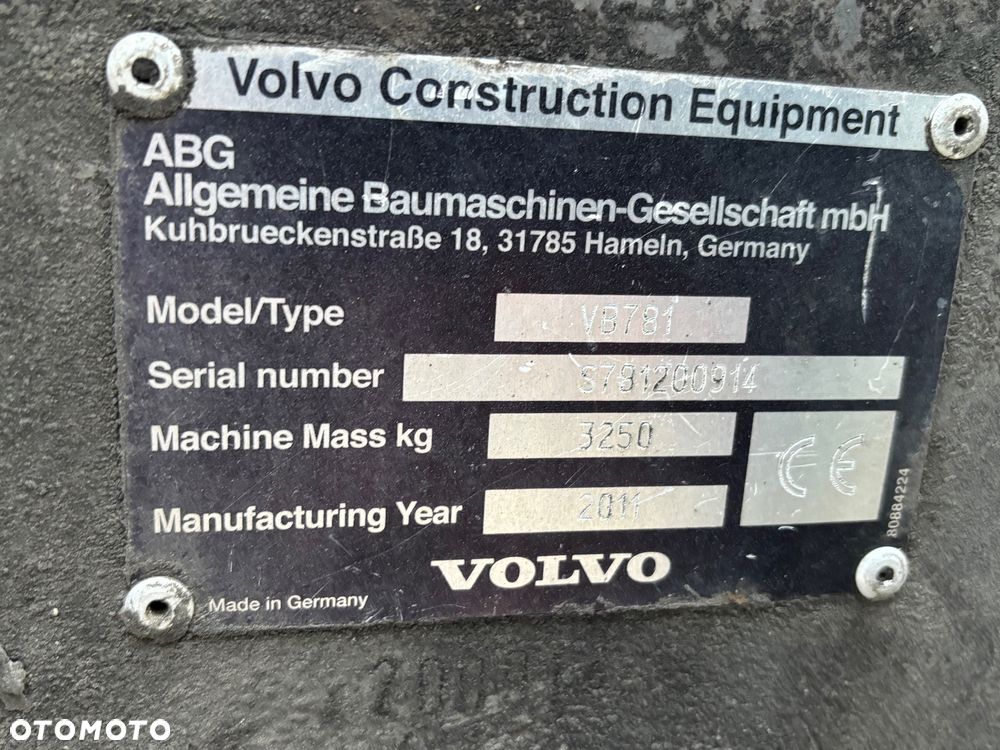 Volvo ABG 7820 Rozściełacz Asfaltu na gąsienicach 2011 rok układarka 2,5-5m Niwelacja, stan bdb import - 9