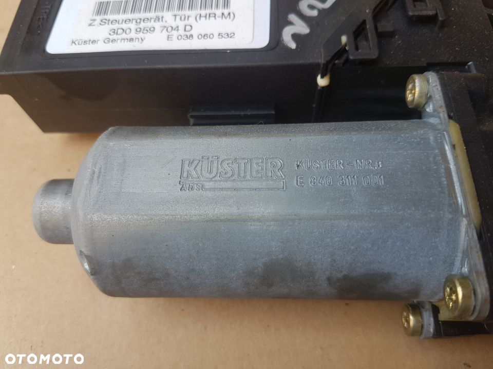 VW Phaeton silniczek podnośnika mechanizmu podnoszenia szyby prawy tył - 3