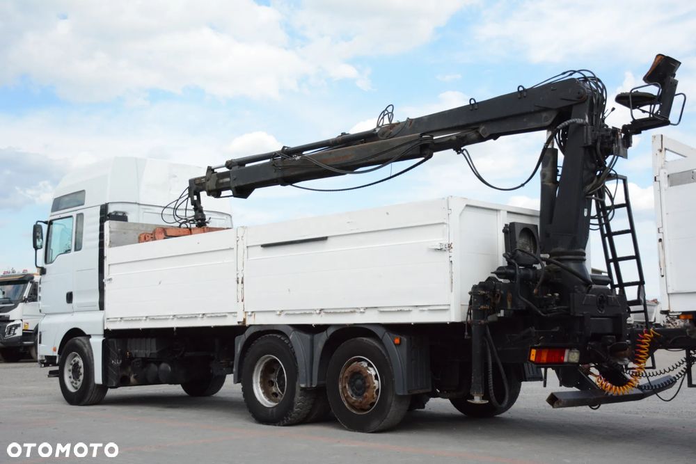 MAN TGA 410 + przyczepa / 2002r / HDS HIAB / Podnoszona oś BPW - 8