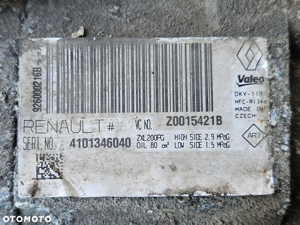 Renault Clio Captur Dacia Sandero 0.9 TCE kompresor spręzarka klimatyzacji - 2
