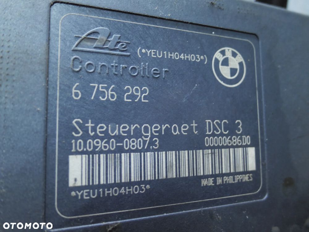 STEROWNIK POMPA ABS BMW E46 6756292 + WTYCZKA INSTALACJA - 4