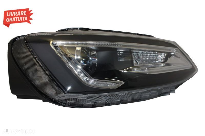 Faruri LED DRL VW Jetta Mk6 VI Non GLI (2011-2017) Semnal Dinamic Secvential Demon- livrare gratuita - 4