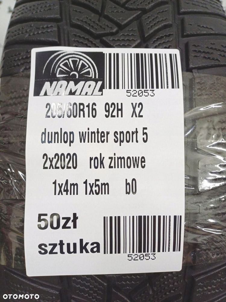 2x 205/60R16 dunlop 2020 opony zimowe 52053 - 9