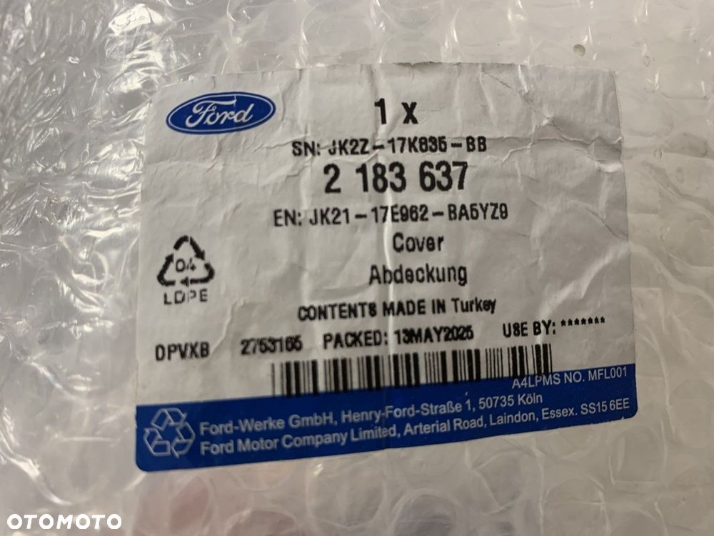 NOWY ORYGINALNY ZDERZAK TYLNY TYŁ FORD TRANSIT TOURNEO CUSTOM LIFT MK1 I 1 17-23 JK21-17E962-BB - 8