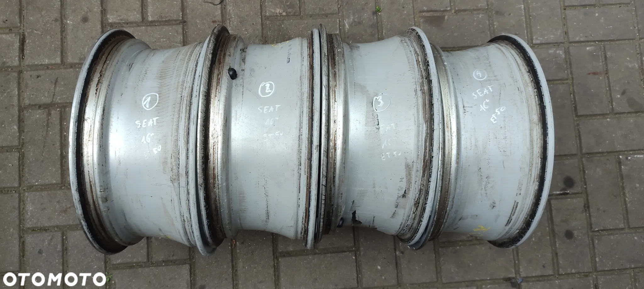 FELGI ALUMINIOWE 5x112 6.5JX16 CALI ET50 SEAT ALTEA TOLEDO LEON VW AUDI SKODA KOMPLET 4 SZTUKI - 9