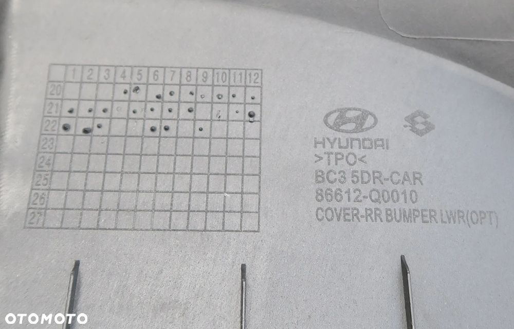 HYUNDAI i20 III 3 2020 - 2023 zderzak spoiler tył dyfuzor BC3 ORYGINAŁ OE - 8
