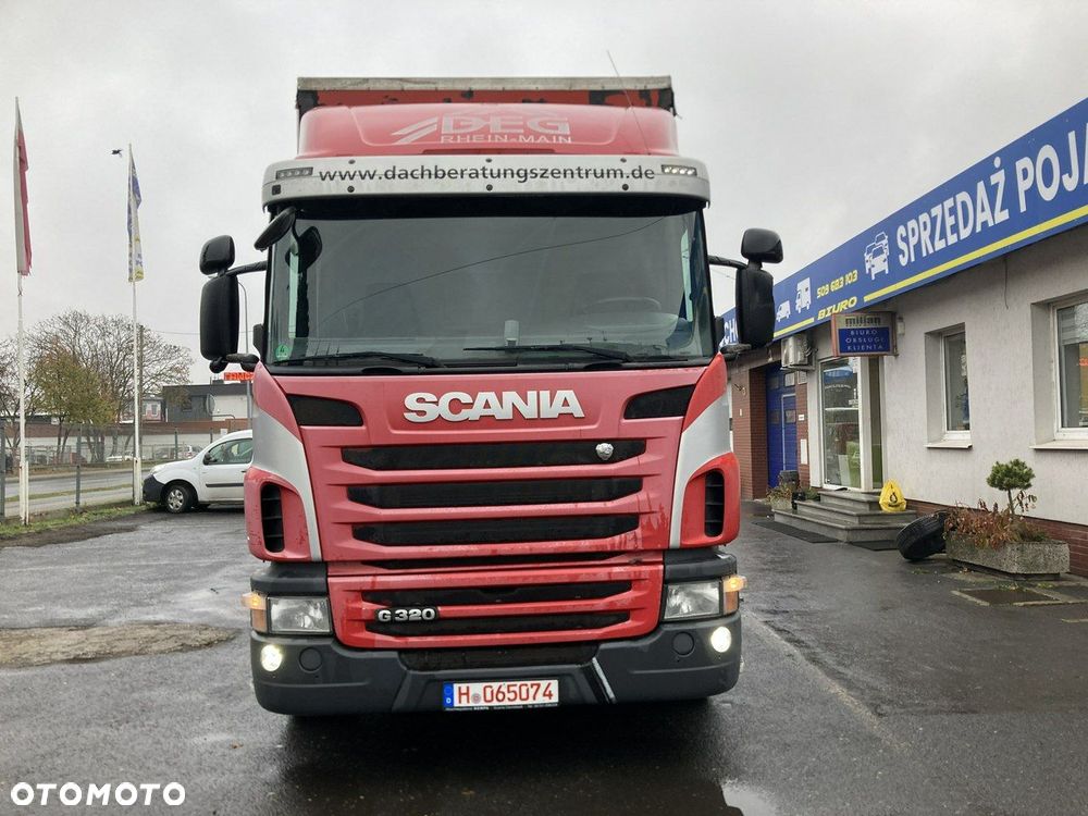 Scania Scania G320 Wózek PALFINGER Firanka Plandeka plandeka Moffett 2012 - 25