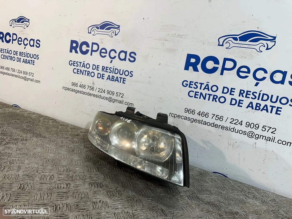 .Conjunto Farois Otica Frente Frontal Audi A4 B6 Original - 11
