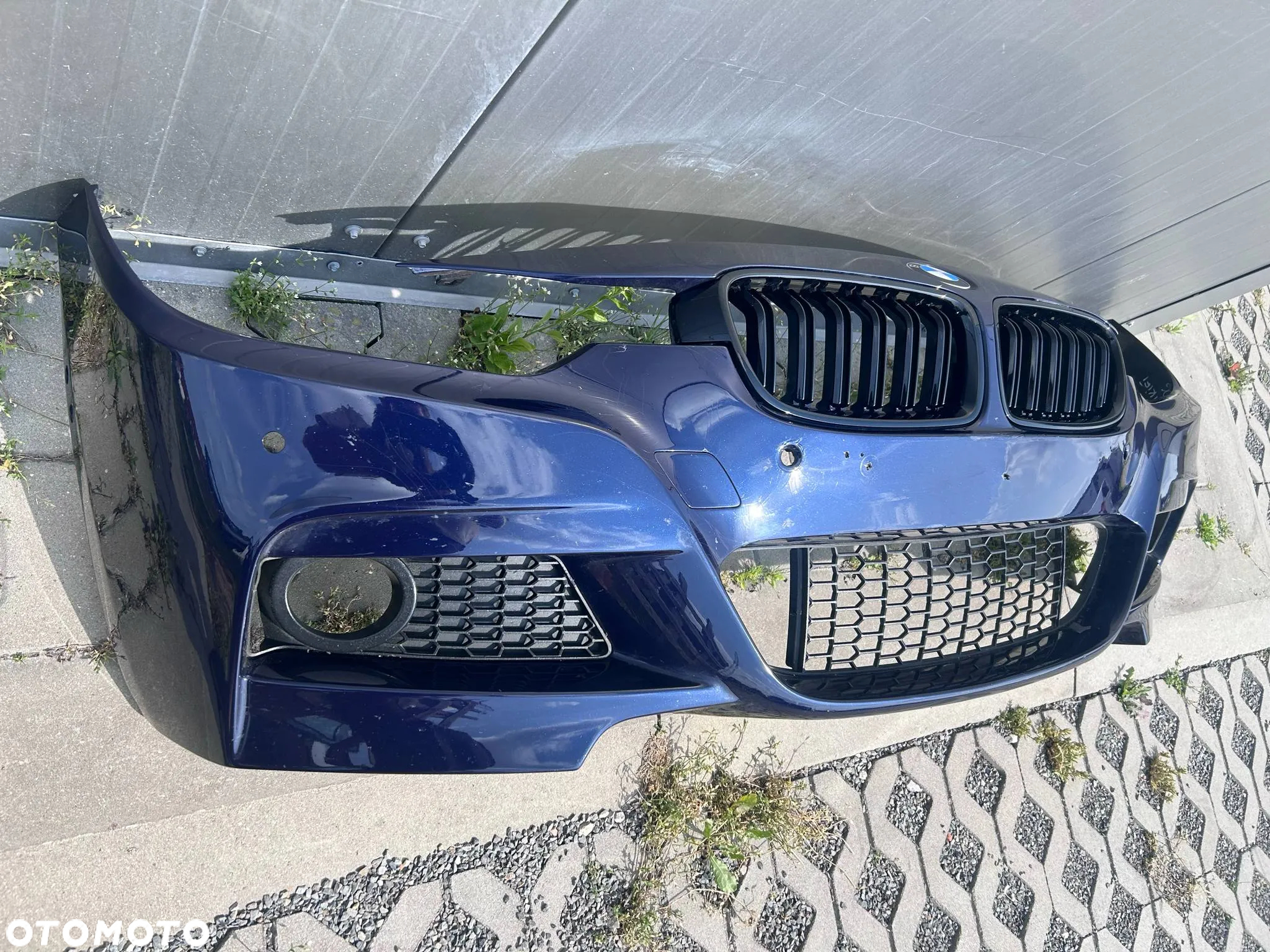 BMW 3 F30 F31 M-Pakiet Zderzak Przód Przedni Kompletny 6xPDC 2xKamera A89 Imperial Blue - 5