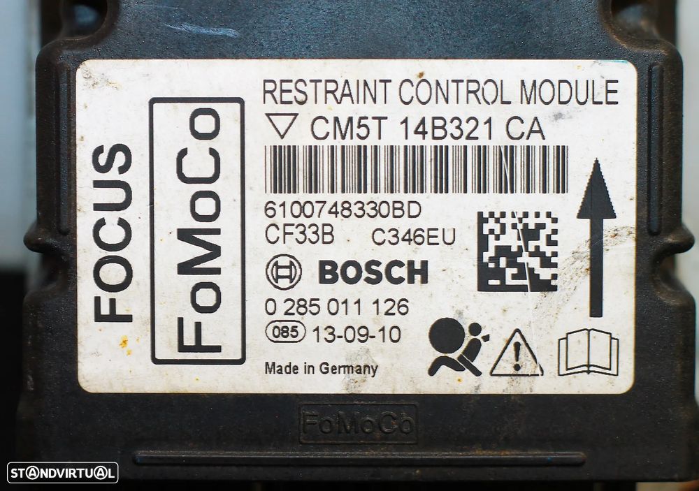 CENTRALINA DE AIRBAG FORD FOCUS 2014 - 5