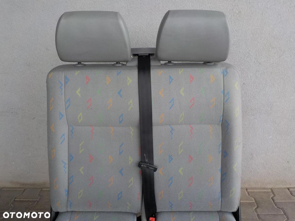 VW T5 FOTEL PODWÓJNY PASAŻERA PRZÓD DWÓJKA INKA - 3