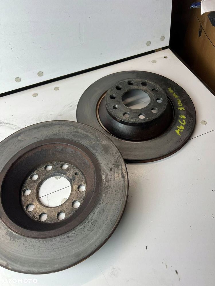 Tarcza hamulca tylnego 300mm Audi A6 S6 C6 4F 2010 TYŁ KOMPLET - 6