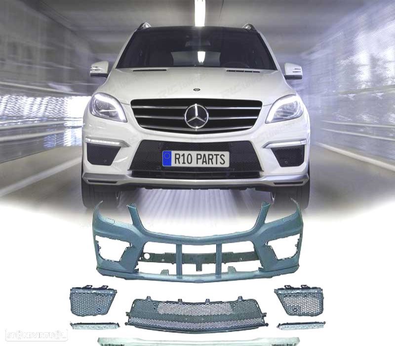 PARA-CHOQUES FRONTAL MERCEDES CLASE M W166 11-15 LOOK AMG 63 - 1